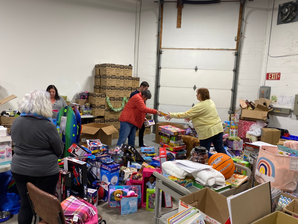 Simcoe Muskoka Family Connexions volunteers have started preparing hampers with donated gifts for more than 3,000 children, teens and families in need this holiday season.