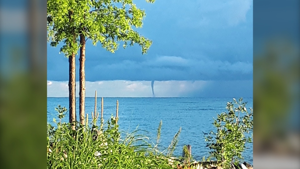 Waterspout over Georgian Bay