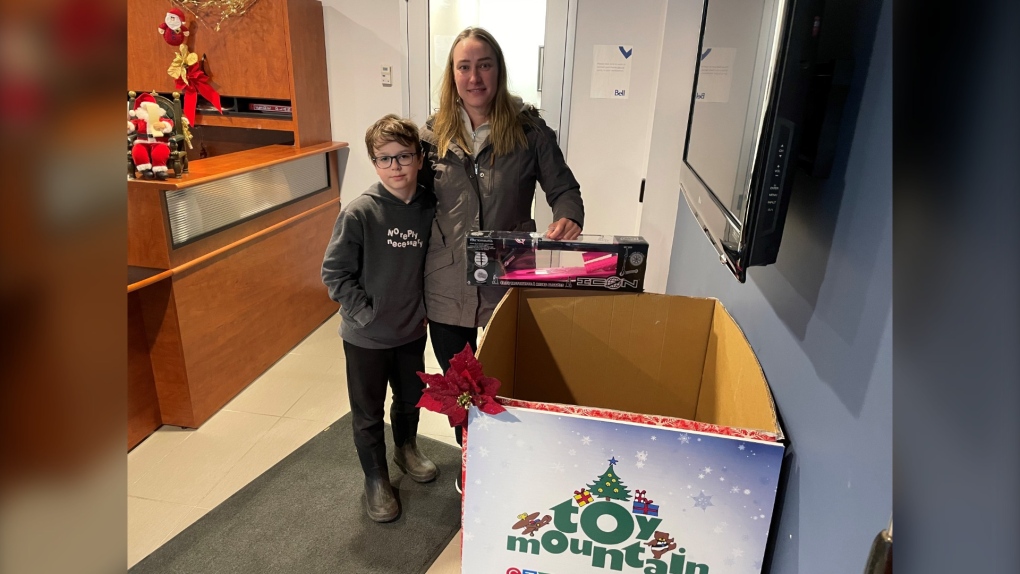 Time to fill up the toy box again. Violetta and Marsan dropped by with a toy donation shortly after two van loads left full of toys for kids and gift cards for teens.