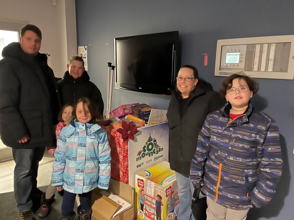 Big thanks to Katelyn, 5, Tabitha, 7, Cedric, 10, Jathan, 12 and parents, Phil & Jen, for dropping by each with a toy to donate for other children this season.