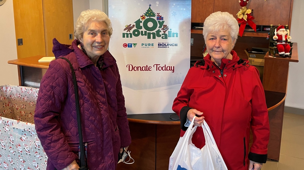 Thank you to Wendy Black and Janice Sidaway for dropping by the CTV Barrie station with a donation for Toy Mountain.