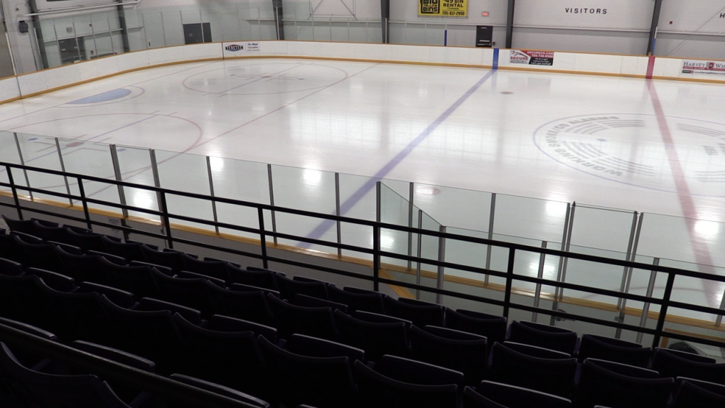 East Bayfield Community Centre hockey rink in Barrie, Ont.  (Mike Arsalides/CTV News)