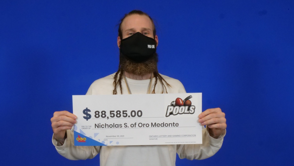Oro-Medonte man, Nicholas Stoikos wins $88,585 lottery on Thurs.,Dec. 2,2021 (OLG)