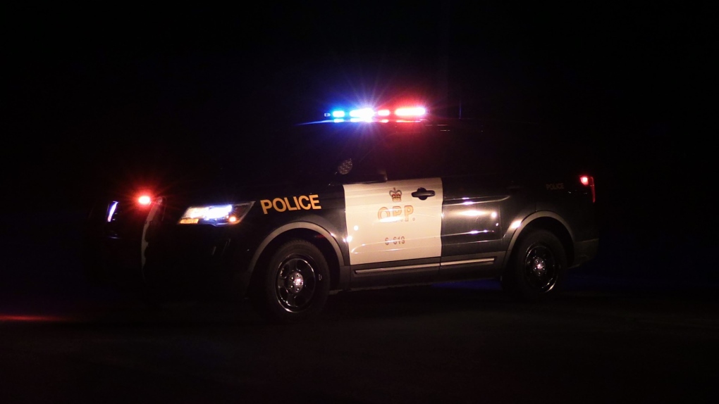 File image of an Ontario Provincial Police cruiser at night. (CTV News)