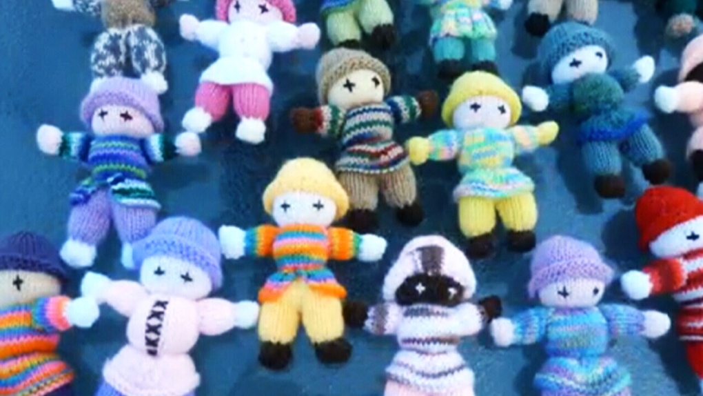Izzy dolls knit for needy children. Nov. 23, 2022. (CTV NEWS)