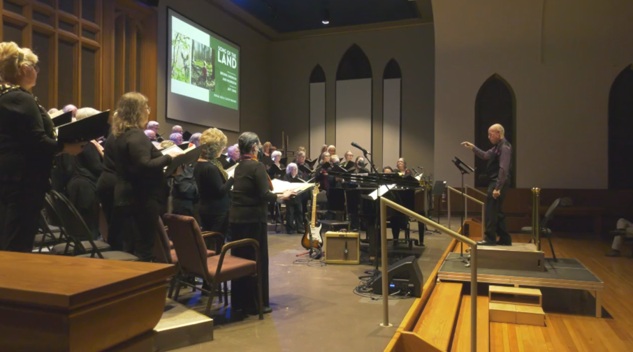 The Orillia Vocal Ensemble put on the Song for the Land Concert at the St. Paul's Centre Wednesday night (Steve Mansbridge/CTV News Barrie). 