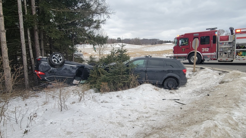 No serious injuries in collision at Caledon intersection | CTV News