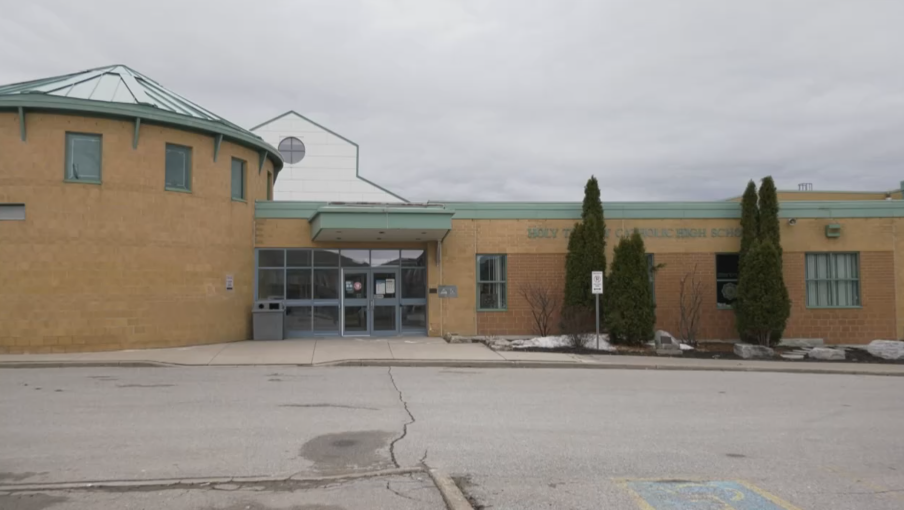 Holy Trinity Catholic High School in Bradford West Gwillimbury will be playing host to an OFSAA high school tournament this summer (Steve Mansbridge/CTV News Barrie) 