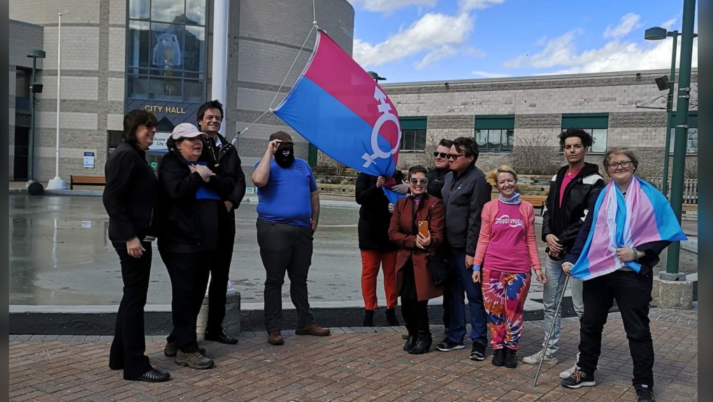 Transgender Day of Visibility celebrated in Barrie, Ont., on Thursday, March 31, 2022 (Courtesy of Christian Kenehan)
