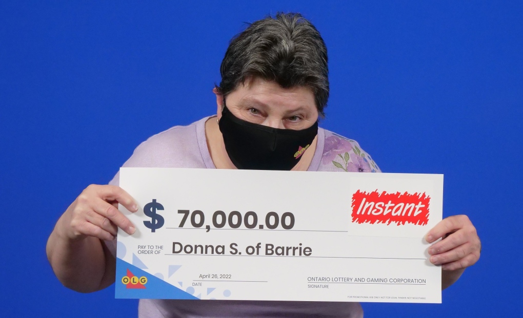 A Barrie woman has big plans after winning $70,000 in the lottery. (Provided/OLG)