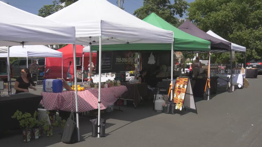 The Innisfil Farmers' Market moves to a new location. (CTV News/Dave Erskine)