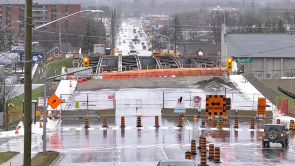 Barrie's Anne Street bridge project wrapping up with reopening weeks away