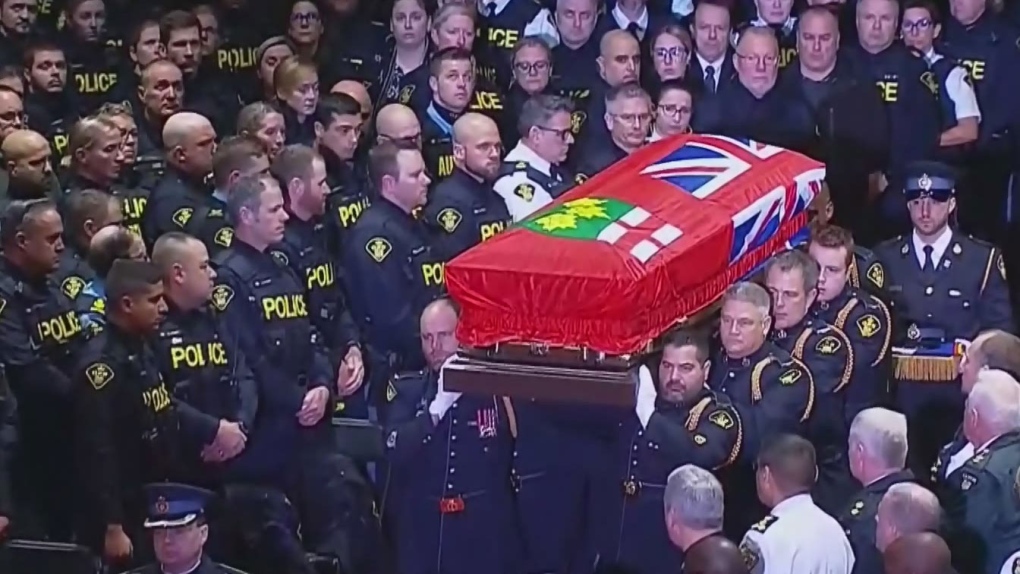 Funeral In Barrie For Slain OPP Officer