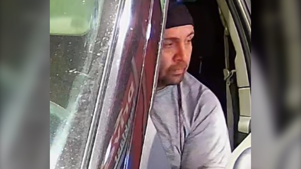 Police released an image of a driver they hope to identify after suspicious activity in a Barrie, Ont., parking lot on Wed., March 15, 2023. (Barrie Police Services)