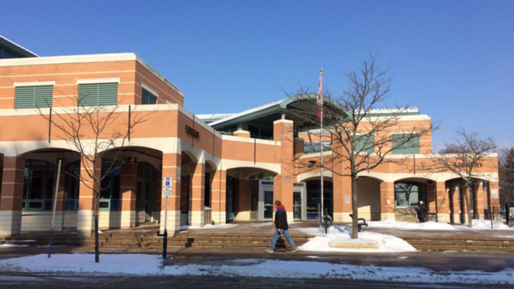 The Barrie Public Library in Barrie, Ont. (CTV Barrie)