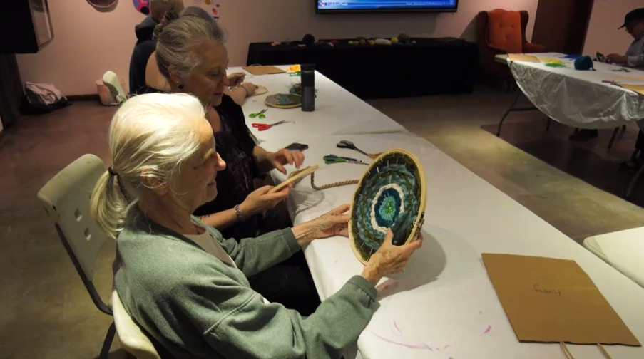 The Alzheimer Society of Simcoe County has partnered with the MacLaren Art Centre on a program for people with dementia (Chris Garry/CTV News Barrie) 