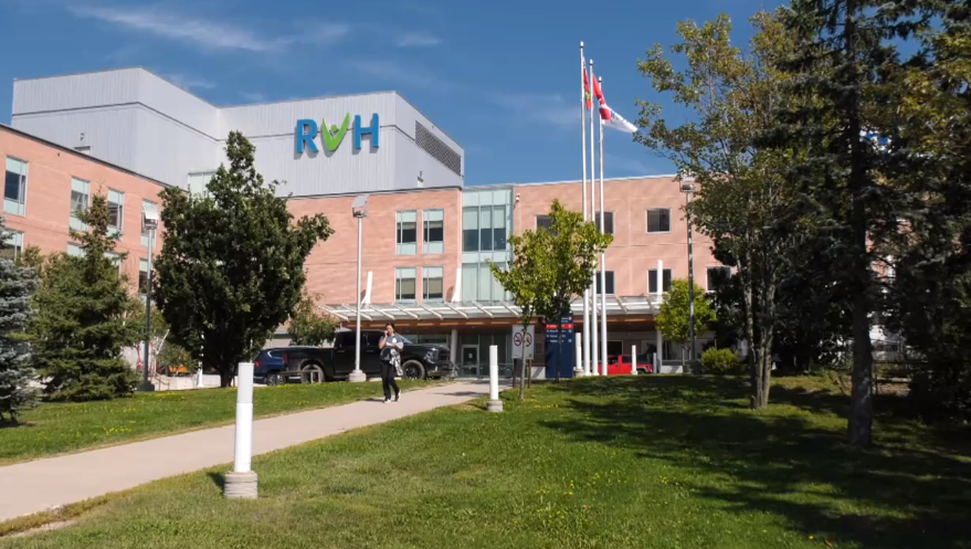 The exterior of Royal Victoria Hospital in Barrie on Tues. Aug. 22, 2023 (Chris Garry/CTV News Barrie). 