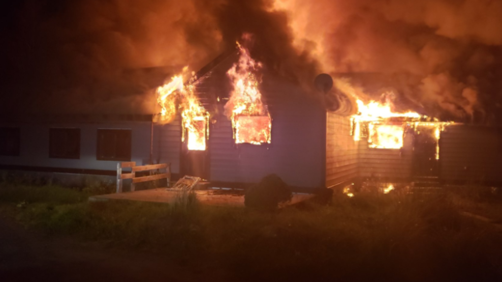 A house fire on Windermere Road in Muskoka, Sun. Sept 17, 2023 (MUSKOKA FIRE DEPARTMENT)