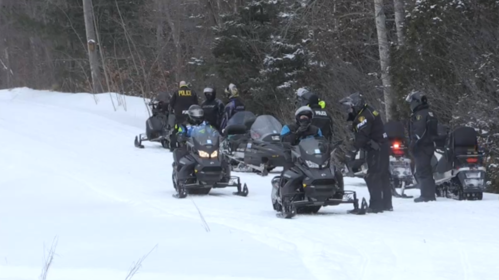 Permit checks on snowmobile trails