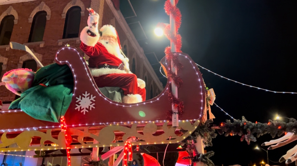 Santa Claus marches through Downtown Barrie