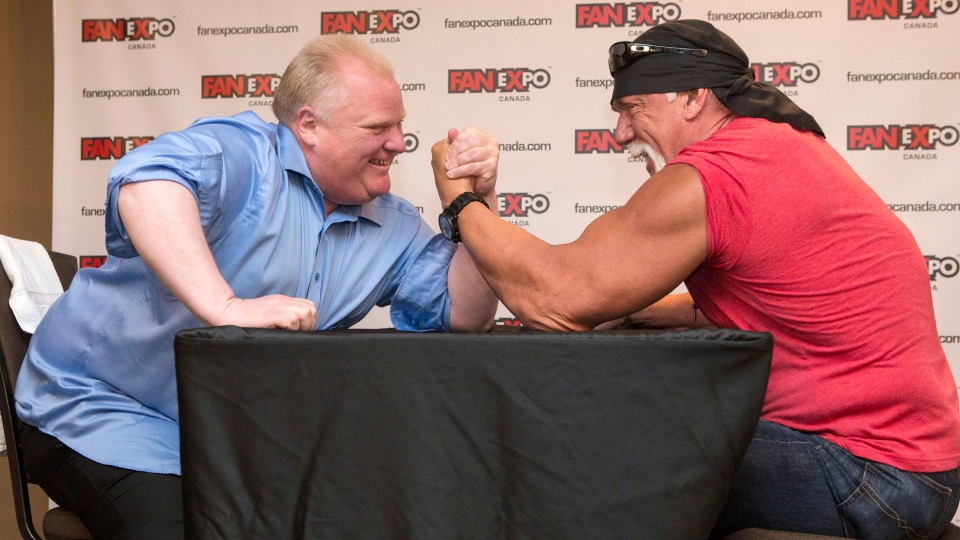 Rob ford arm wrestle video #4