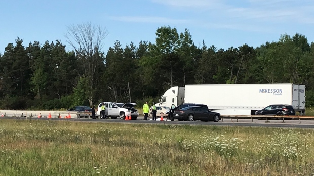 Hwy 400 Barrie fatal collision